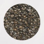 Koffiebonen Labels (Design 2)