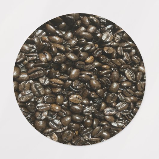 Koffiebonen Labels (Design 2)