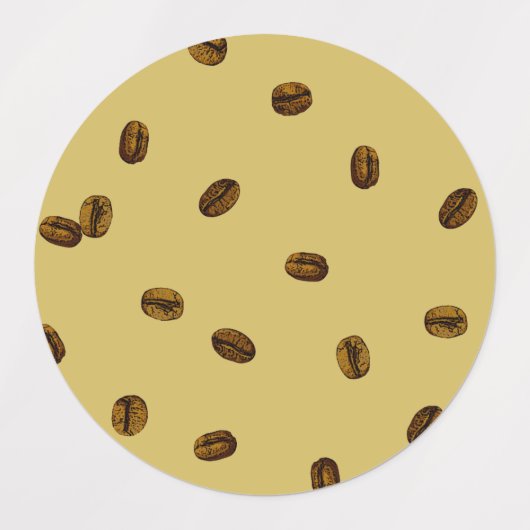 Koffiebonen Labels (Design 2)