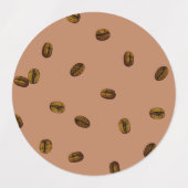 Koffiebonen Labels (Design 1)