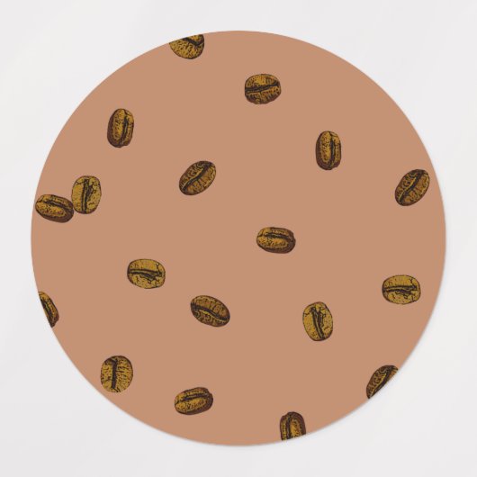 Koffiebonen Labels (Design 1)