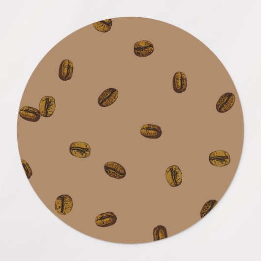 Koffiebonen Labels (Design 3)