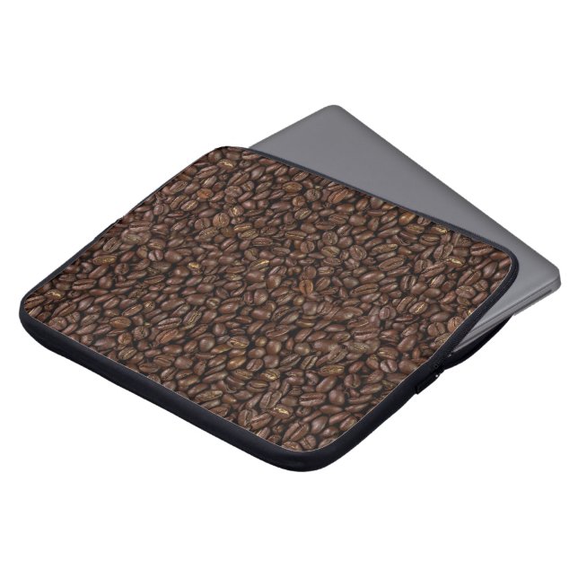 Koffiebonen Laptop Sleeve (Voorkant top)