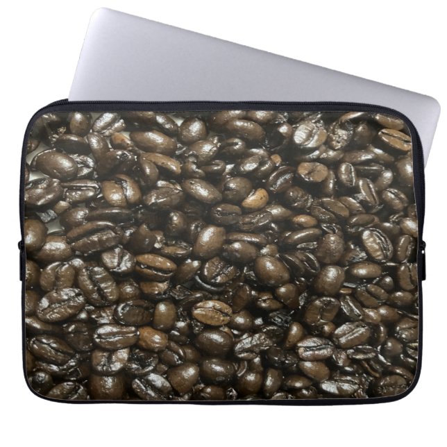 Koffiebonen Laptop Sleeve (Voorkant)