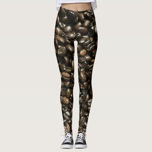Koffiebonen Leggings (Voorkant)