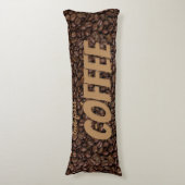 Koffiebonen Lichaamskussen (Voorkant Verticaal)