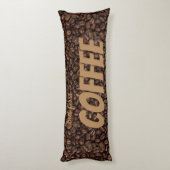 Koffiebonen Lichaamskussen (Achterkant (Verticaal))