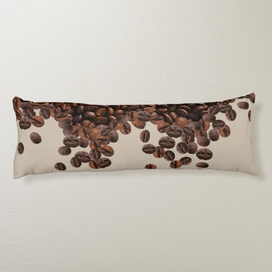 Koffiebonen Lichaamskussen (Achterkant)