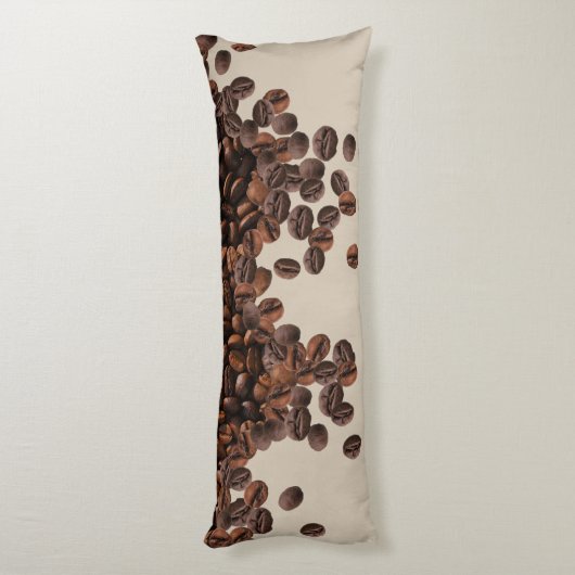 Koffiebonen Lichaamskussen (Achterkant (Verticaal))