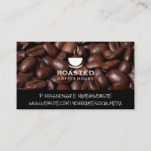Koffiebonen | Logo koffiekopje Visitekaartje (Voorkant)