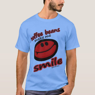 koffiebonen maken me glimlachen t-shirt