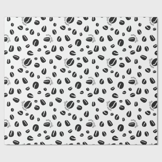 Koffiebonen met een membolische vulling cadeaupapier (Vlak)