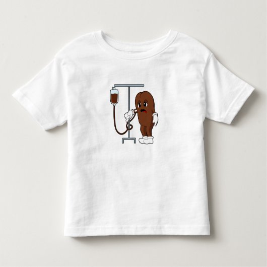 Koffiebonen met koffie kinder shirts (Voorkant)