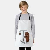 Koffiebonen met koffie schort (Gedragen)