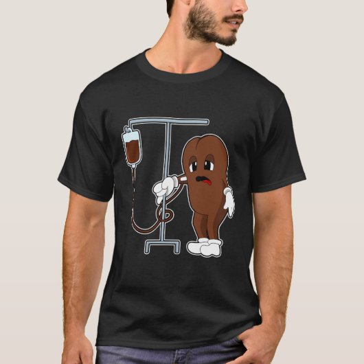 Koffiebonen met koffie t-shirt (Voorkant)