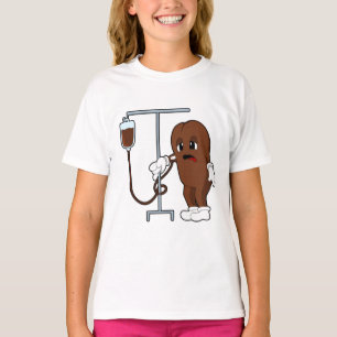 Koffiebonen met koffie t-shirt
