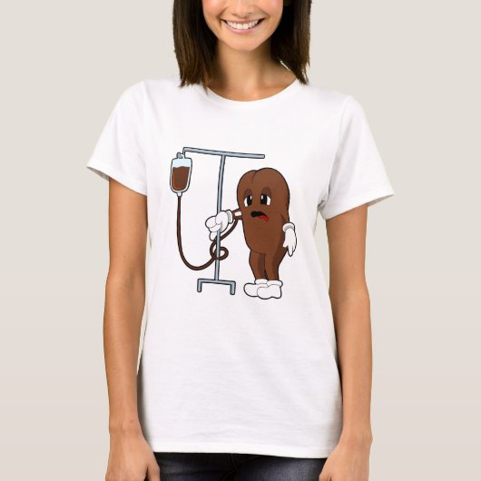 Koffiebonen met koffie t-shirt (Voorkant)