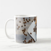 Koffiebonen modern koffiemok (Links)
