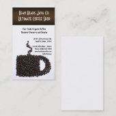 Koffiebonen Mok Koffiekkoffie Visitekaartje (Voorkant / Achterkant)