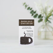 Koffiebonen Mok Koffiekkoffie Visitekaartje (Staand voorkant)