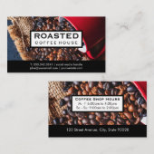 Koffiebonen morsen | MOK Visitekaartje (Voorkant / Achterkant)