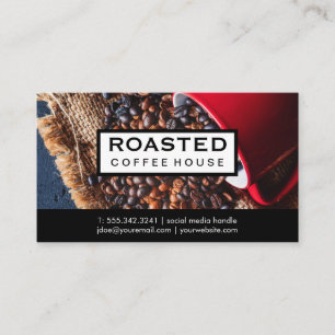 Koffiebonen morsen   MOK Visitekaartje