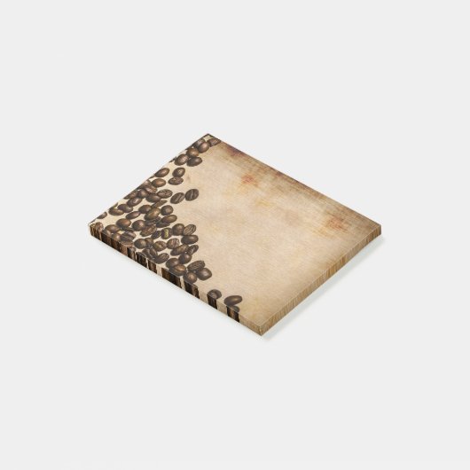 Koffiebonen na opmerkingen post-it® notes (Schuin)