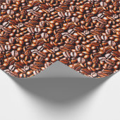 Koffiebonen, omslagpapier cadeaupapier (Hoek)