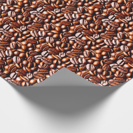 Koffiebonen, omslagpapier cadeaupapier (Hoek)