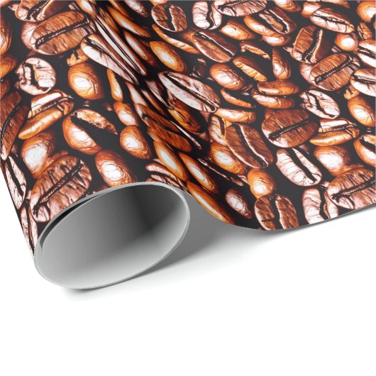 Koffiebonen, omslagpapier cadeaupapier (Rol Hoek)