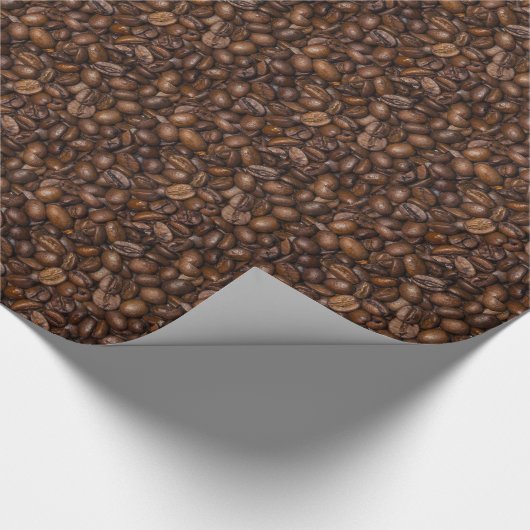 Koffiebonen, omslagpapier cadeaupapier (Hoek)