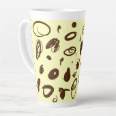 Koffiebonen ontwerpen latente mok (Linkerhoek)