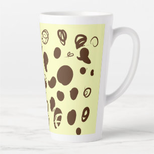 Koffiebonen ontwerpen latente mok