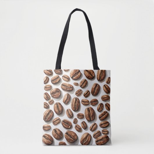 Koffiebonen Overal Tote Bag (Voorkant)