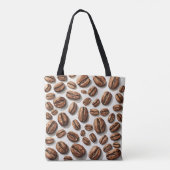 Koffiebonen Overal Tote Bag (Achterkant)