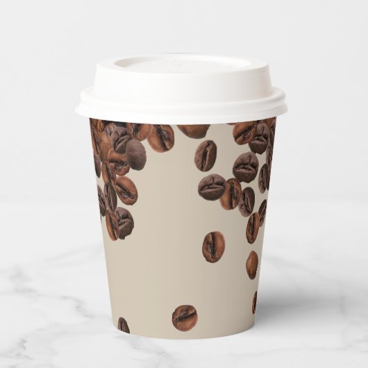 Koffiebonen Papieren Bekers (Links)