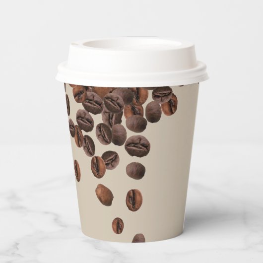 Koffiebonen Papieren Bekers (Achterkant)
