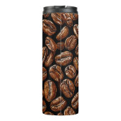 Koffiebonen patroon Barista Cadeau Thermosbeker (Achterkant)