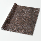 KOFFIEBONEN PATROON CADEAUPAPIER (Uitgerold)
