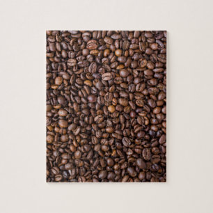 Koffiebonen patroon legpuzzel