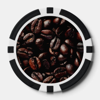 Koffiebonen Poker Chips