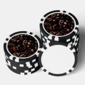 Koffiebonen Poker Chips (Opstapeling)