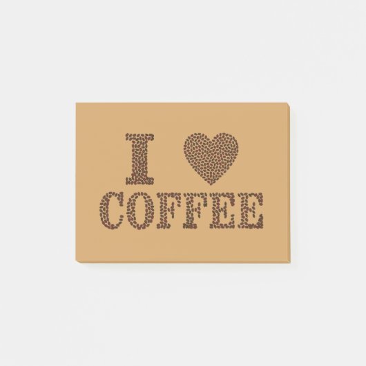 Koffiebonen Post-it® Notes (Voorkant)