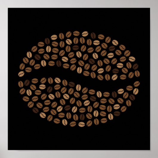 koffiebonen poster (Voorkant)