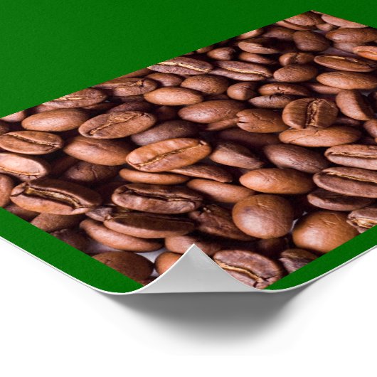 Koffiebonen Poster (Hoek)