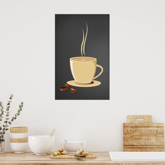 Koffiebonen Poster (Keuken)