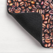 Koffiebonen Potlood Tekenpatroon Roestbruin Muismat (Hoek)