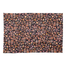 Koffiebonen potloodtrekpatroon bijtend bruin