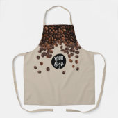 Koffiebonen professionele Logo Schort (Voorkant)
