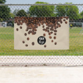 Koffiebonen professionele Logo Spandoek (Insitu)